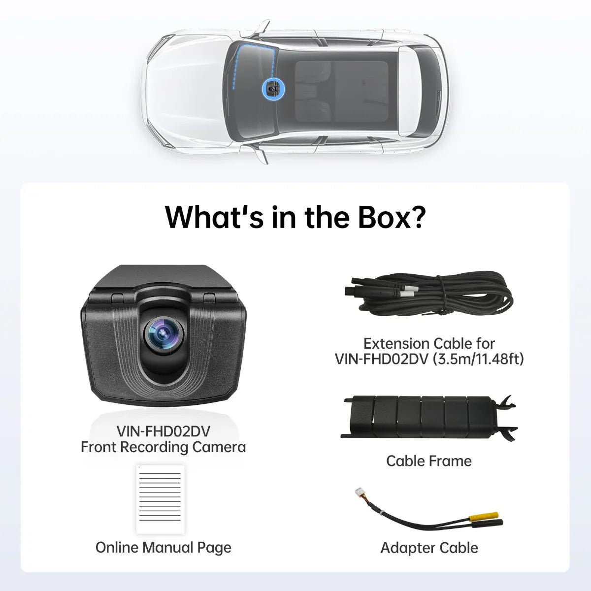 FHD 1080P On-Dash DVR Camera Real-Time Recording