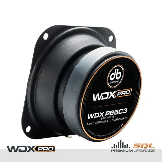 WDX P65C3 : WDX PRO 6.5 in. 3-Way Component Loudspeaker