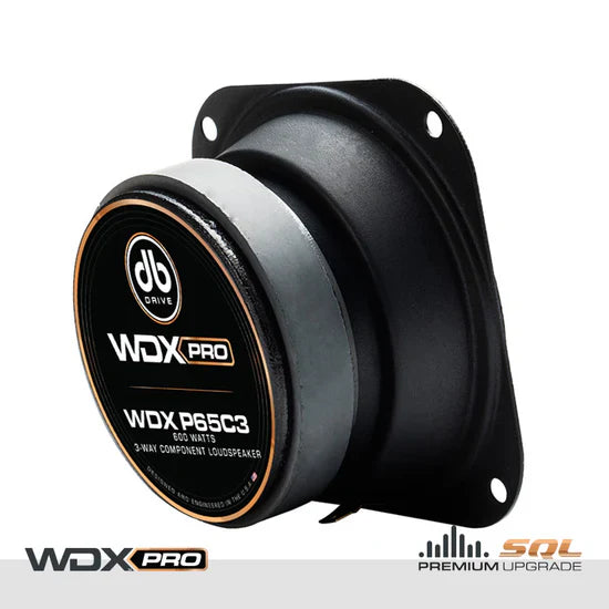 WDX P65C3 : WDX PRO 6.5 in. 3-Way Component Loudspeaker