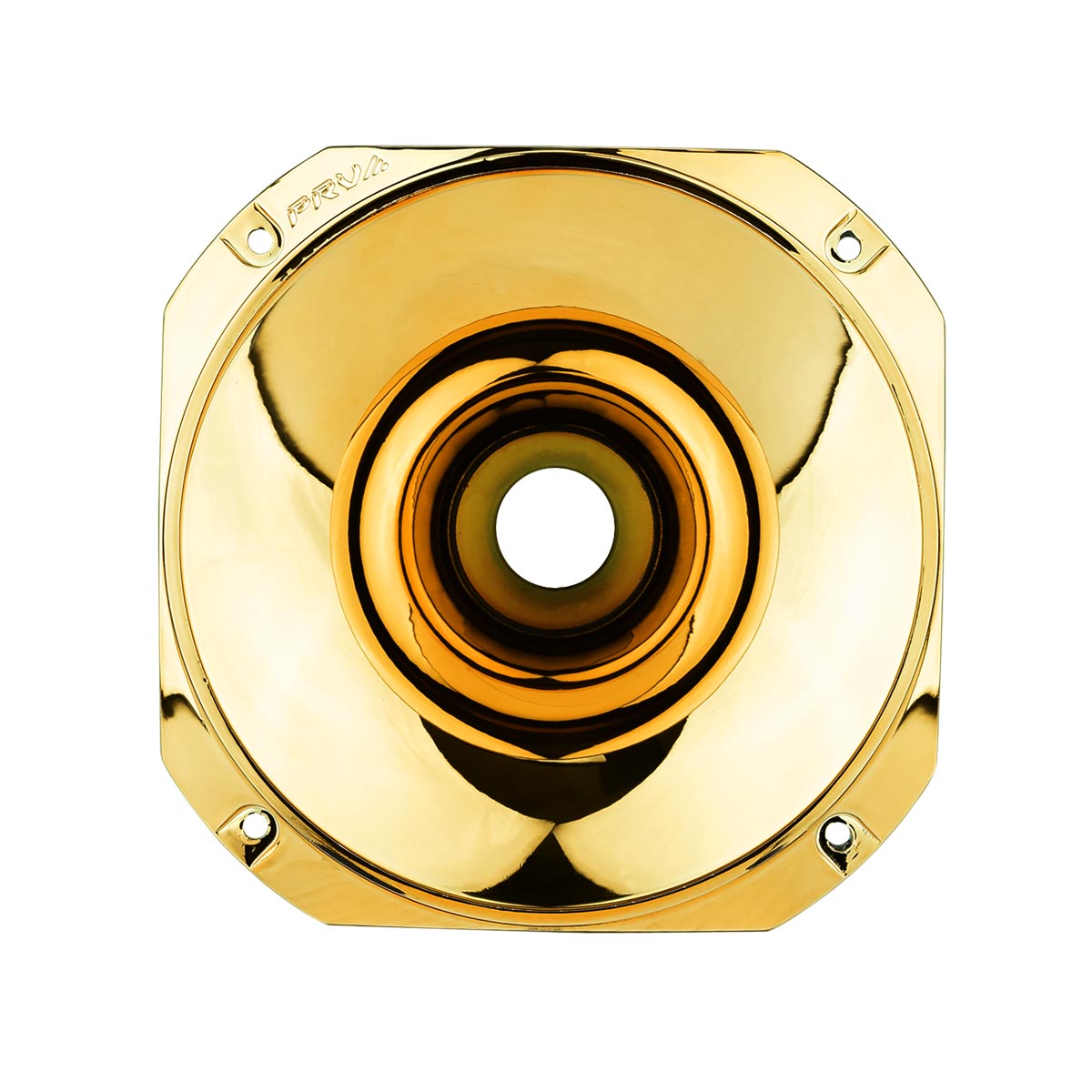 PRV AUDIO WGP14-25 GOLD-S - 1” Exit Horn Screw-On Waveguide - Gold Short ABS Wave Guide - 45° x 45° Nominal Coverage - Slim Profile Waveguide (Single)