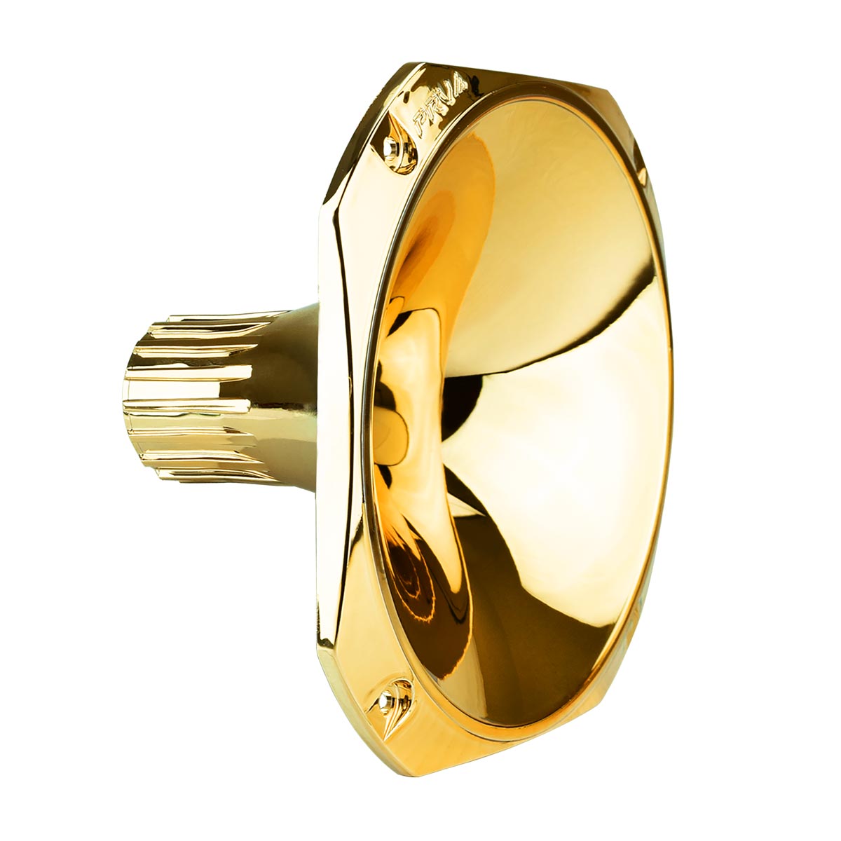 PRV AUDIO WGP14-25 GOLD-S - 1” Exit Horn Screw-On Waveguide - Gold Short ABS Wave Guide - 45° x 45° Nominal Coverage - Slim Profile Waveguide (Single)