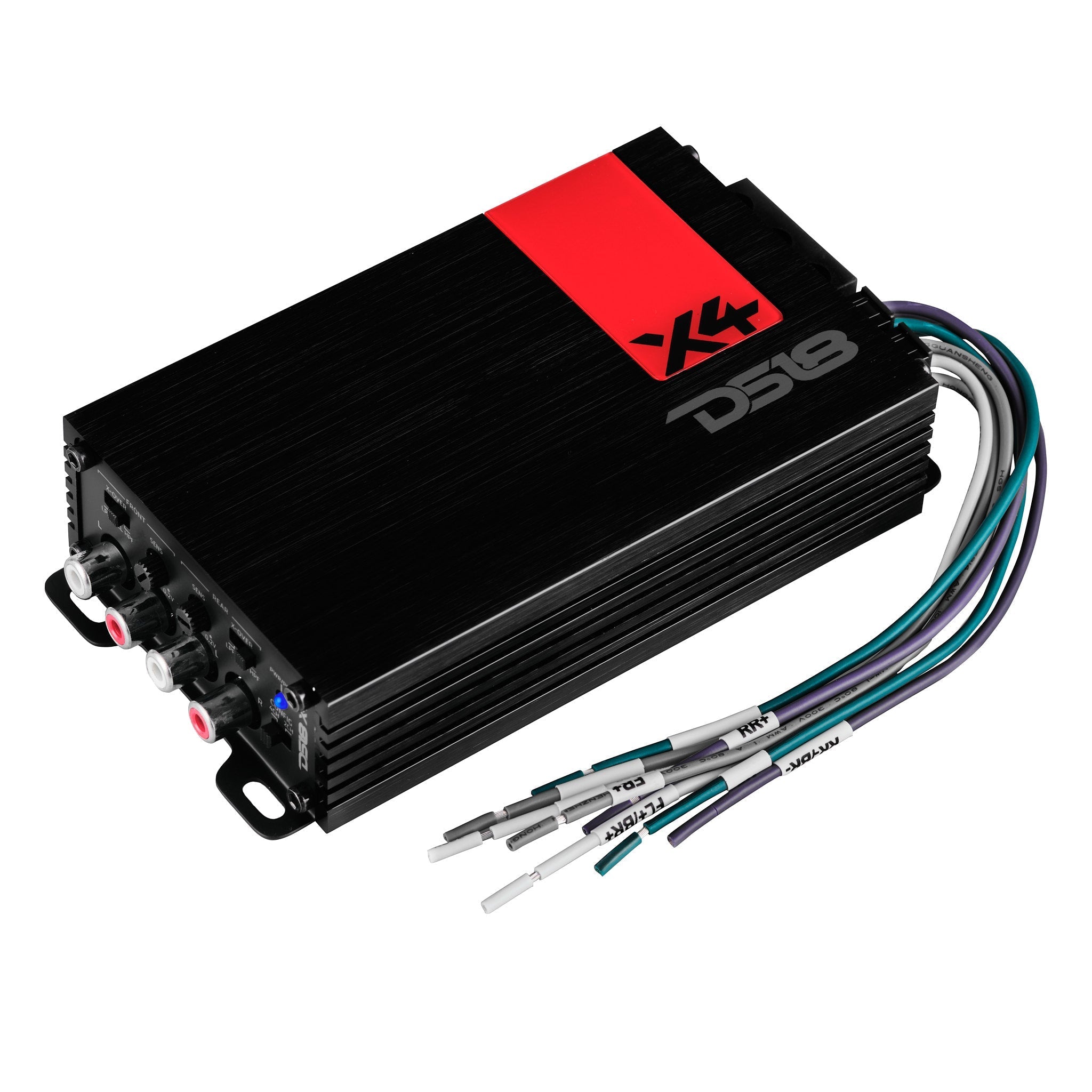 DS18 X 4-Channel Ultra Compact Class D Amplifier 4 x 70 Watts Rms @ 4-ohm