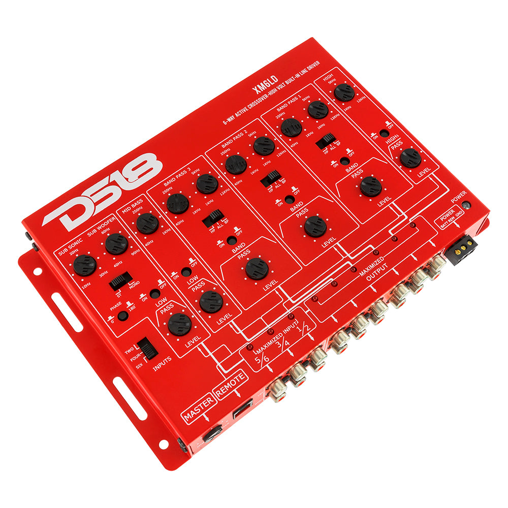 DS18 6-Way Active Crossover with Remote Gain Control