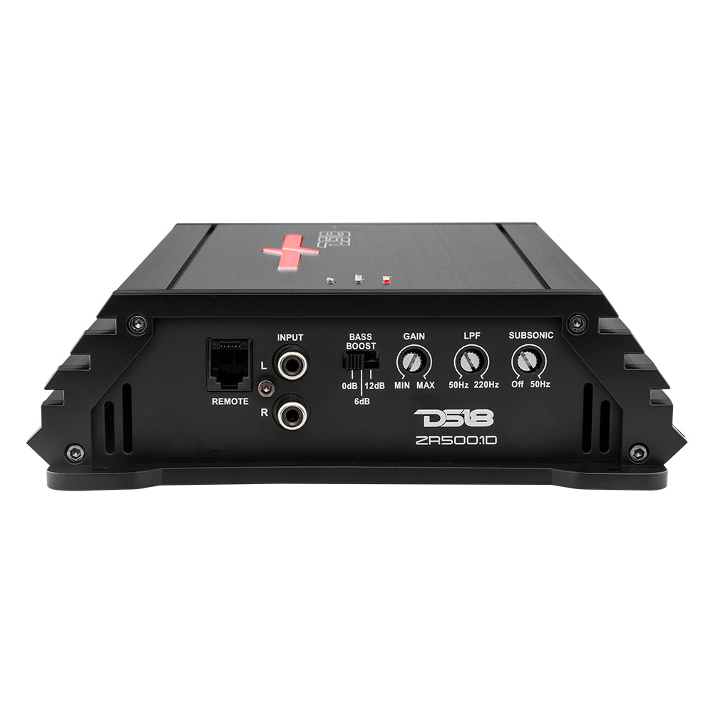 DS18 ZR 1-Channel Class D Amplifier 500 Watts Rms @ 1-Ohm