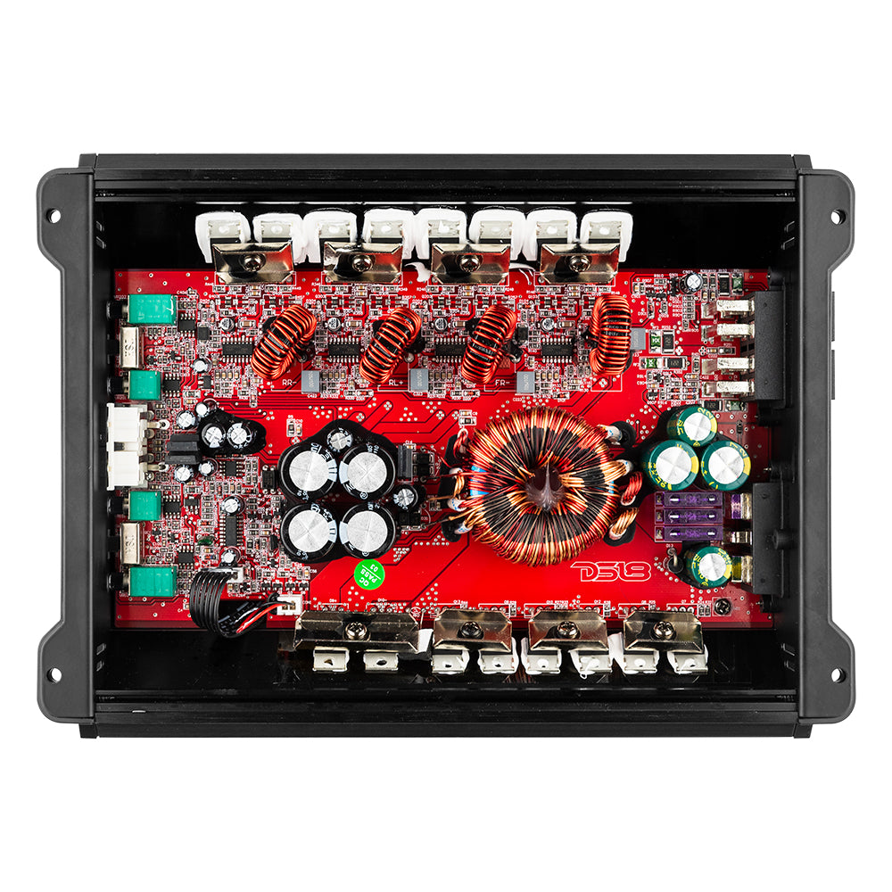 DS18 ZR 4-Channel Class D Amplifier 4 x 200 Watts Rms @ 4-ohm