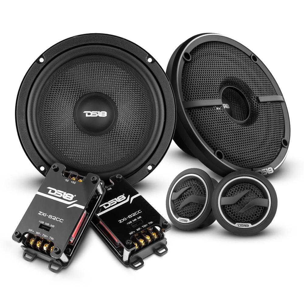 DS18 2012-2021 RAM 1500 Crew and Quad Cab Front and Back Doors Speakers Better Upgrade/Replacement Package 1600 Watts