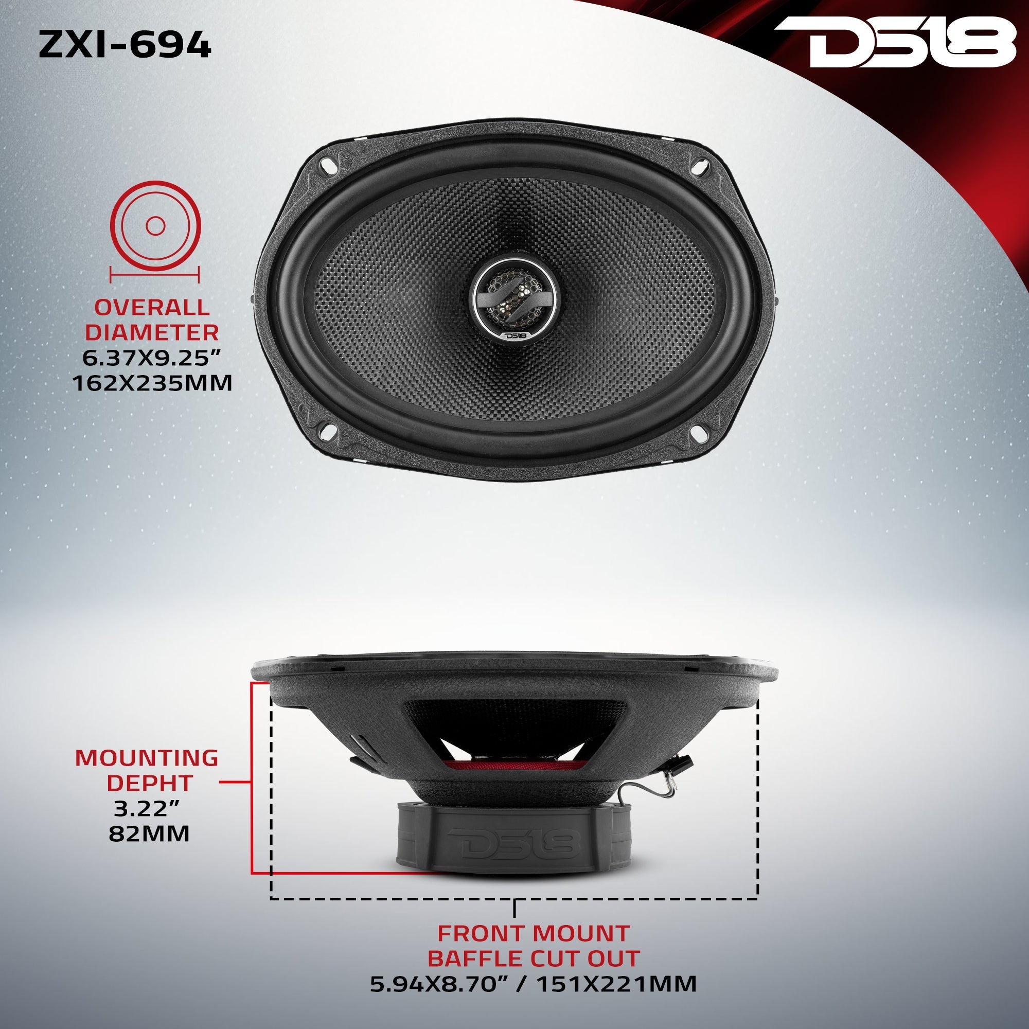DS18 ZXI 6x9