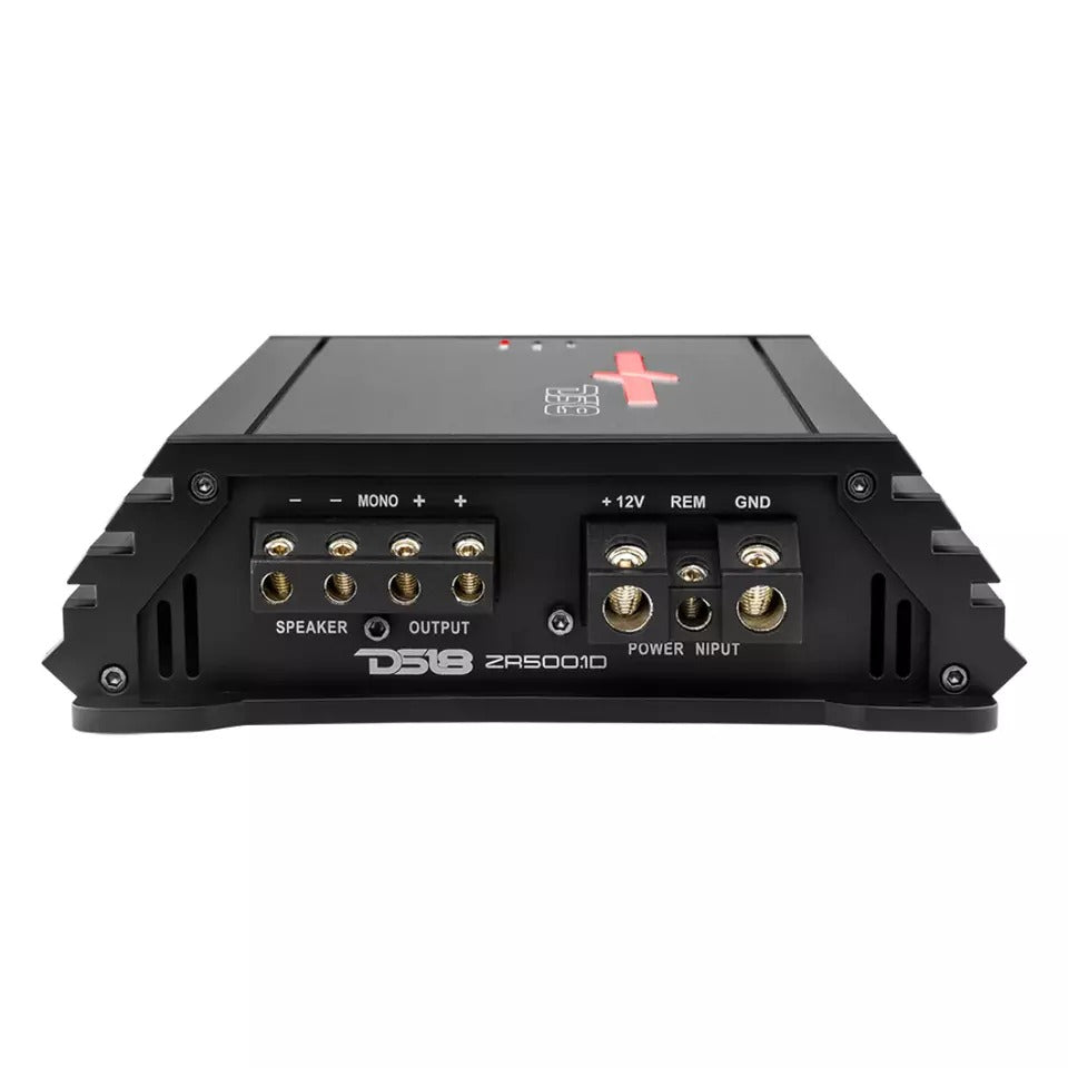 DS18 ZR500.1D 1-CH Monoblock 1500W Peak 1-4 Ohm Stable Class-D Car Amplifier