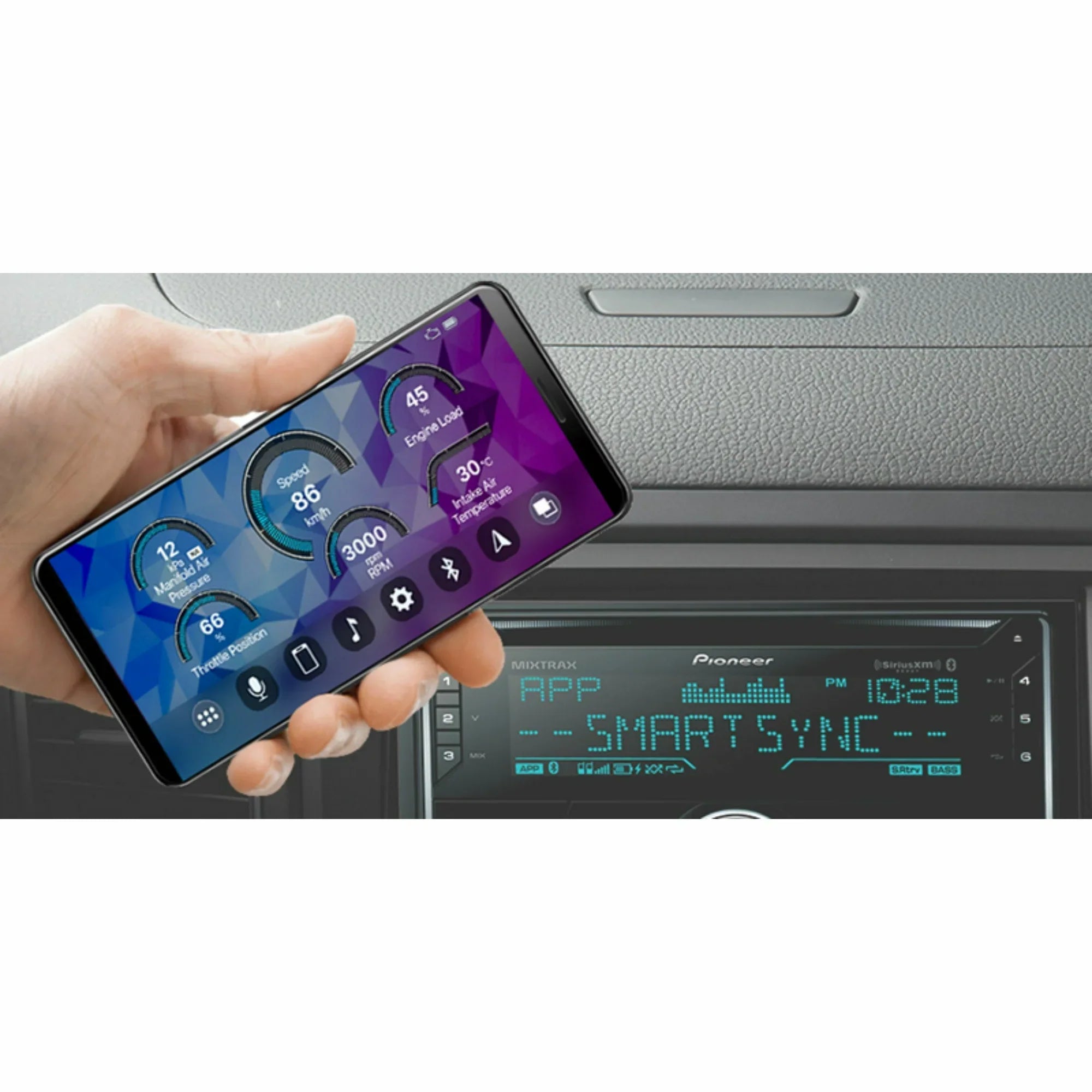 Pioneer FH-S720BS Double-DIN In-Dash CD Receiver with Bluetooth and SiriusXM Ready
