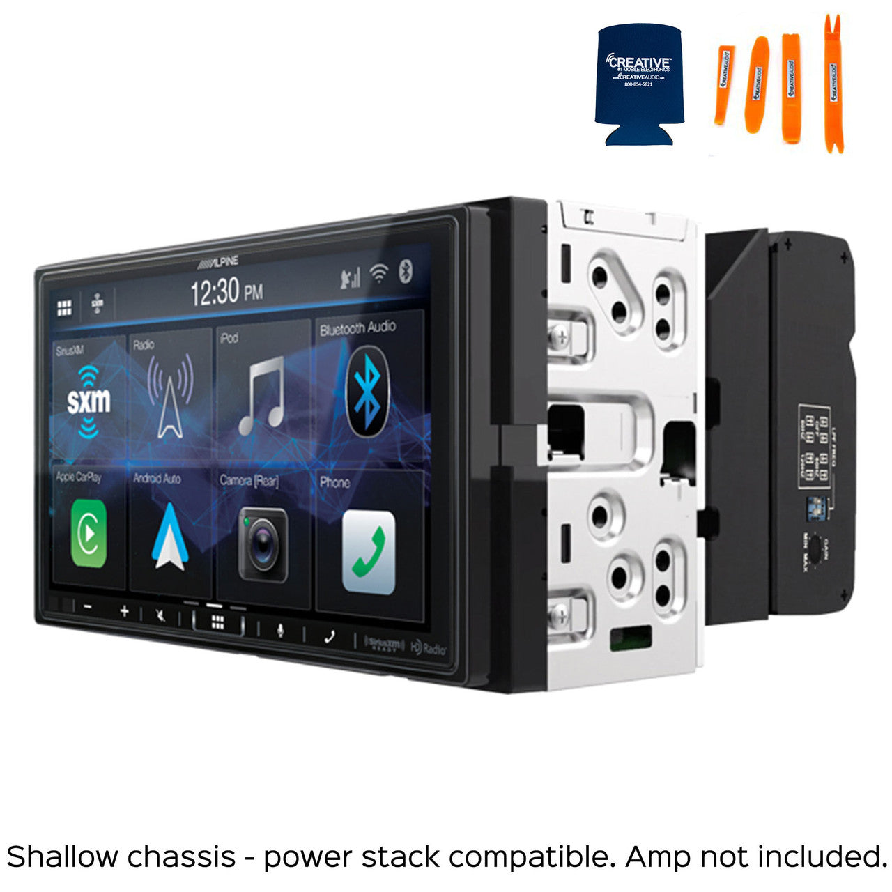 Alpine ILX-407 7-inch Multimedia Receiver with SWI-RC Steering Wheel Interface, and HCE--C114 Back Up Camera