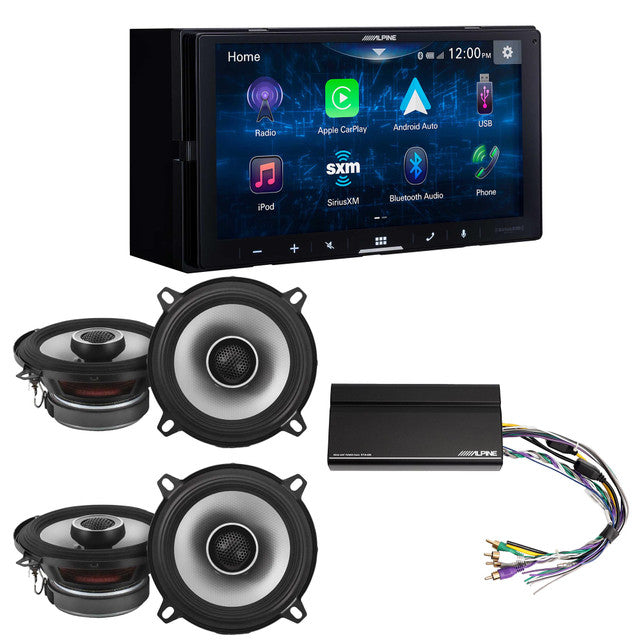 Alpine iLX-W670 Digital Multimedia Receiver & 2 Pairs Alpine S2-S50 Type S 5.25
