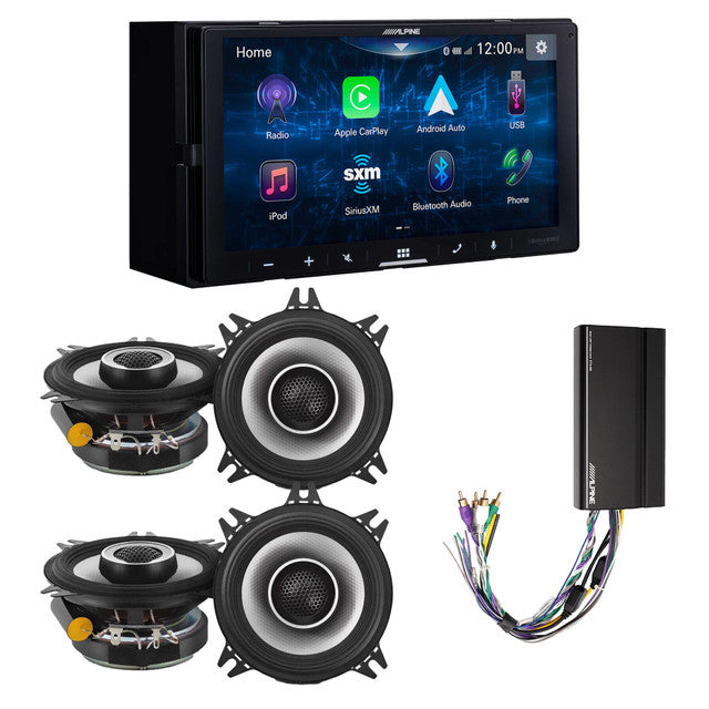 Alpine iLX-W670 Digital Multimedia Receiver & 2 Pairs Alpine S2-S40 Type S 4