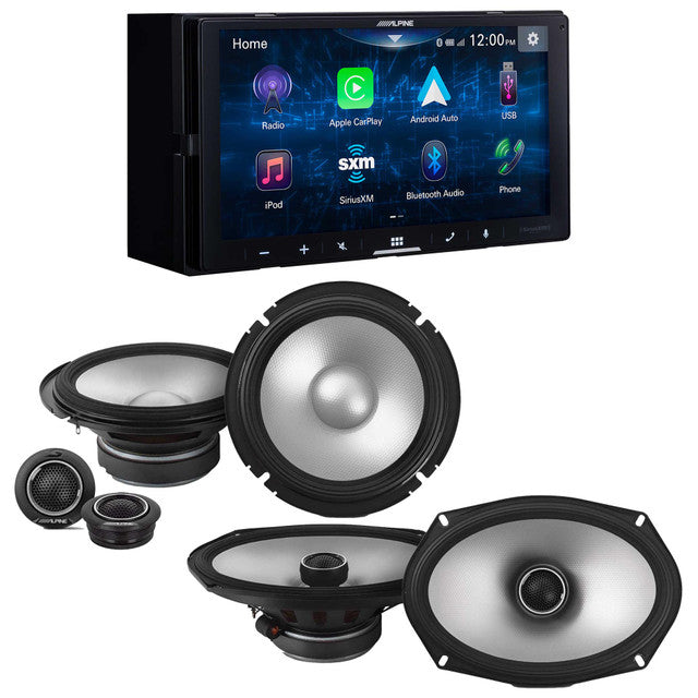 Alpine iLX-W670 Digital Multimedia Receiver & 1 Pair Alpine S2-S65C Type S 6.5