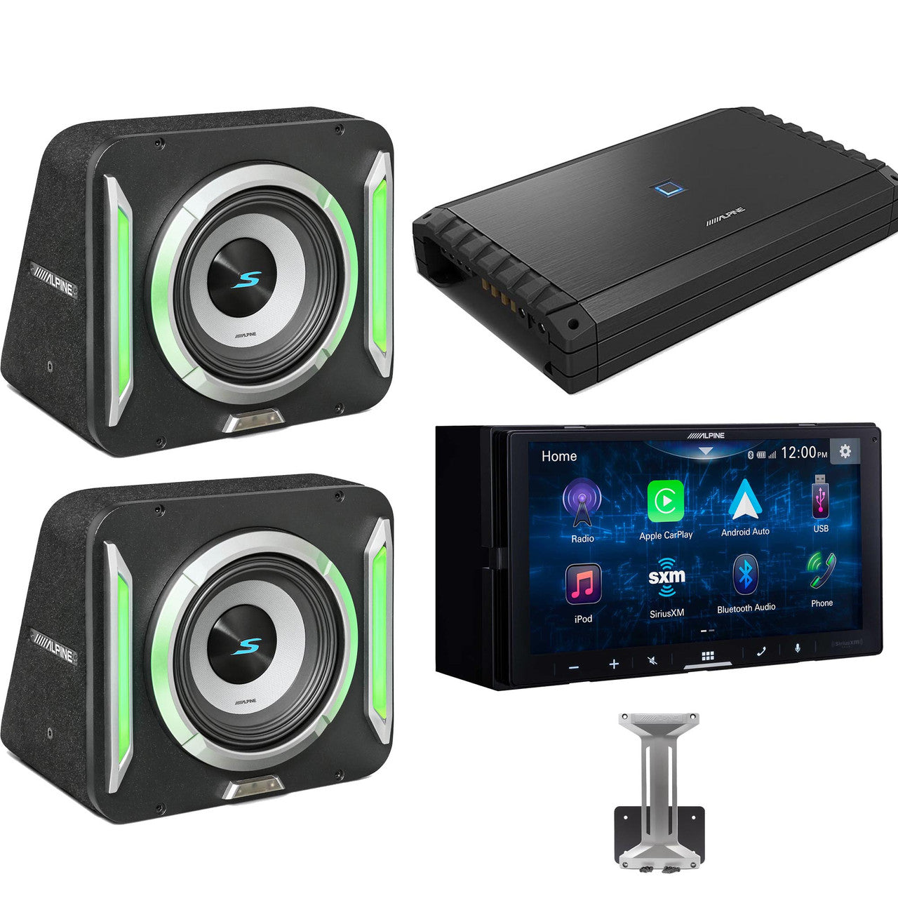 Alpine ILX-W670 Receiver & (2) S2-SB12 PrismaLink™ S2-Series sealed 12