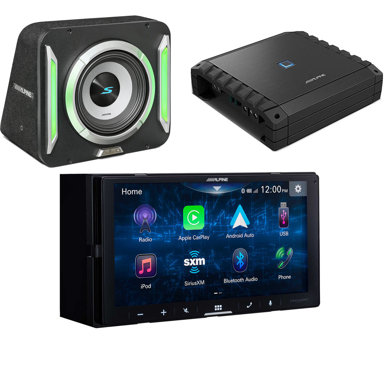 Alpine ILX-W670 Receiver & S2-SB12 PrismaLink™ S2-Series 12