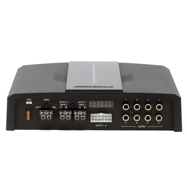 Alpine PXE-C80-88 OPTIM8 8-Channel Hi-Res Digital Sound Processor Amplifier w/ S-DB8V-TRK Dual 8” Preloaded Truck Sub Enclosure
