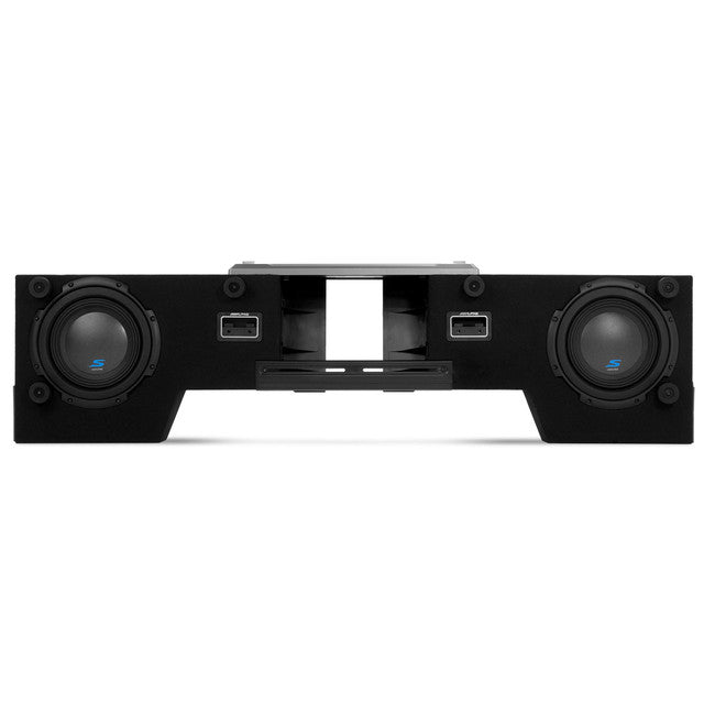 Alpine PXE-C80-88 OPTIM8 8-Channel Hi-Res Digital Sound Processor Amplifier w/ S-DB8V-TRK Dual 8” Preloaded Truck Sub Enclosure & S2-S65C & 65 6.5