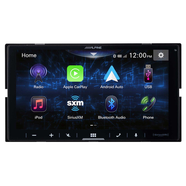 Alpine iLX-W670 Digital Multimedia Rec. with CarPlay and Android Auto & PXE-C80-88 OPTIM8 8-Channel Hi-Res DSP Amp Bundle