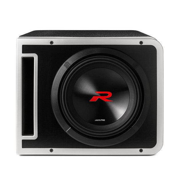 Alpine (2) R2-SB10V 10-inch R-Series Halo Preloaded Sub Enclosure including ProLink™ w/ R2-A150M Amp Bundle