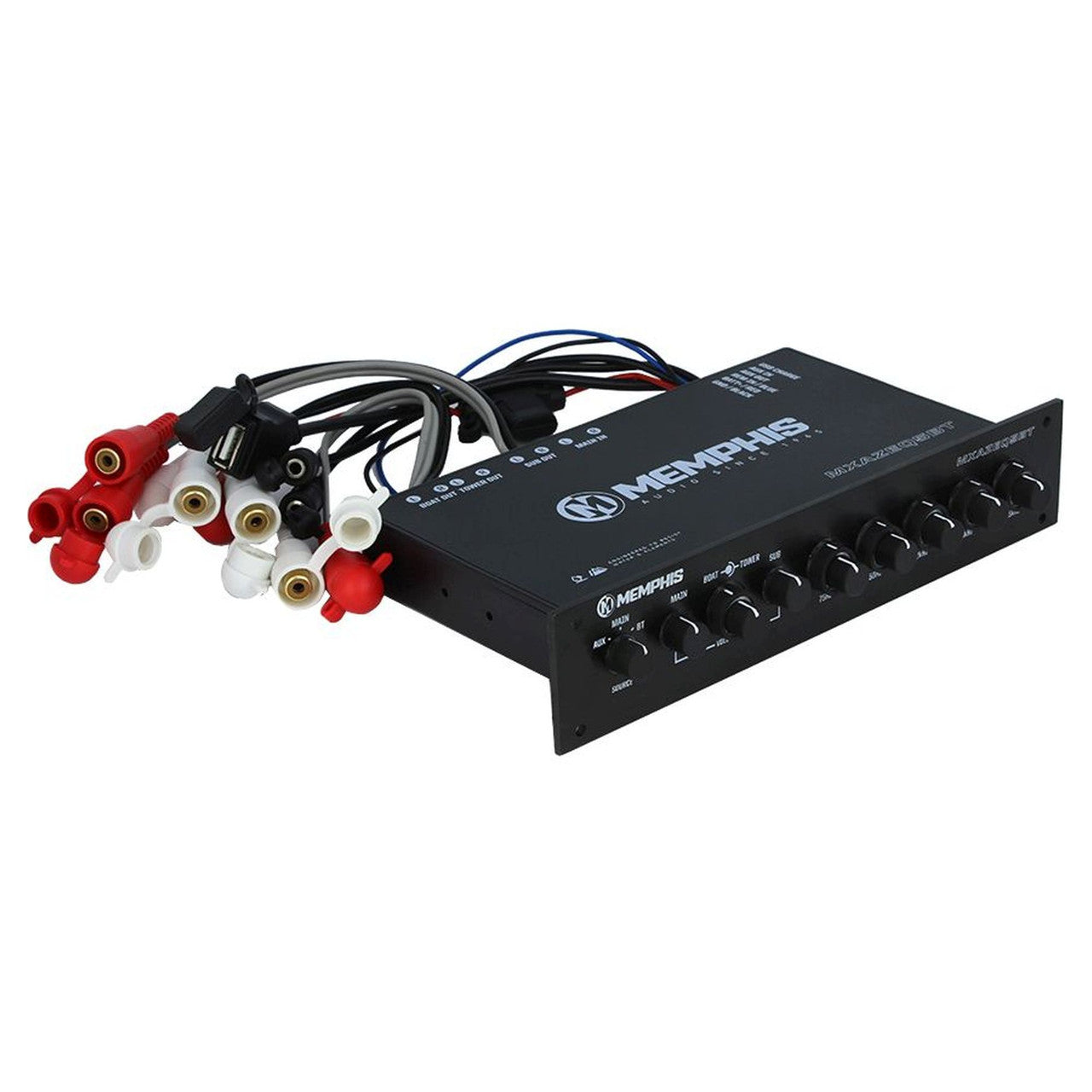 Memphis Audio MXAZEQ5BT Dual-Zone 5-Band Marine EQ with Bluetooth Input