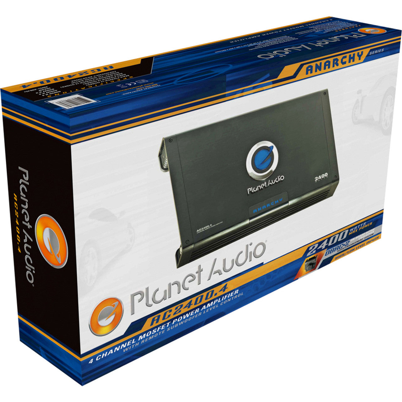 Planet Audio Ac2400.4 Car Amplifier 4 Channel(s) - 2.40 Kw - 102 Db Snr (ac2400-4)