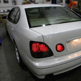 Spec-D 98-05 Lexus GS300/GS400/GS430 Tail Lights LED Chrome Red Smoked