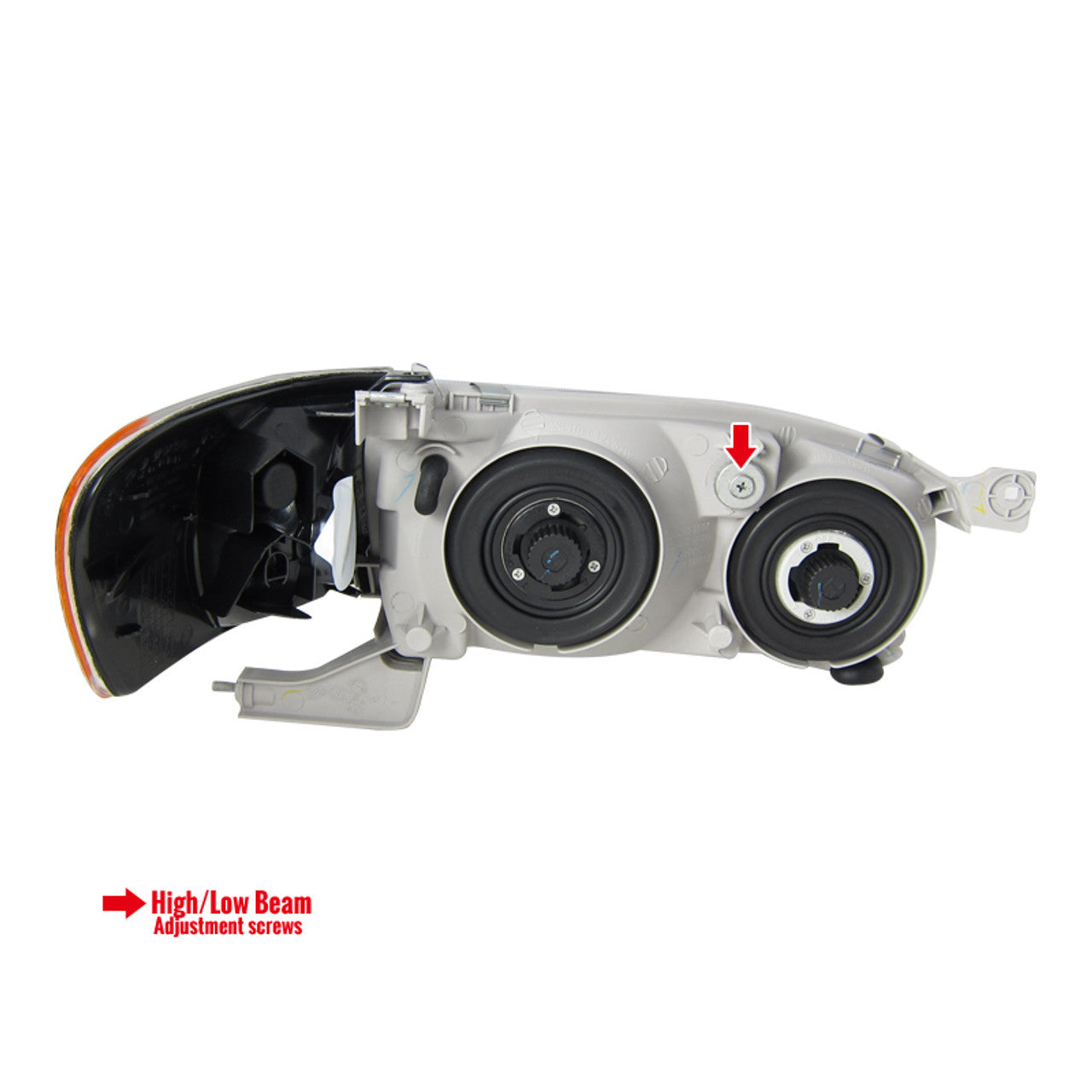 Spec-D 01-02 Toyota Corolla Black Headlights