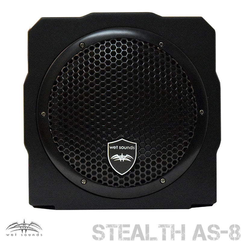 Wet Sounds Package - Black Stealth 10 Ultra HD Sound Bar w/ Remote and AS-8 8