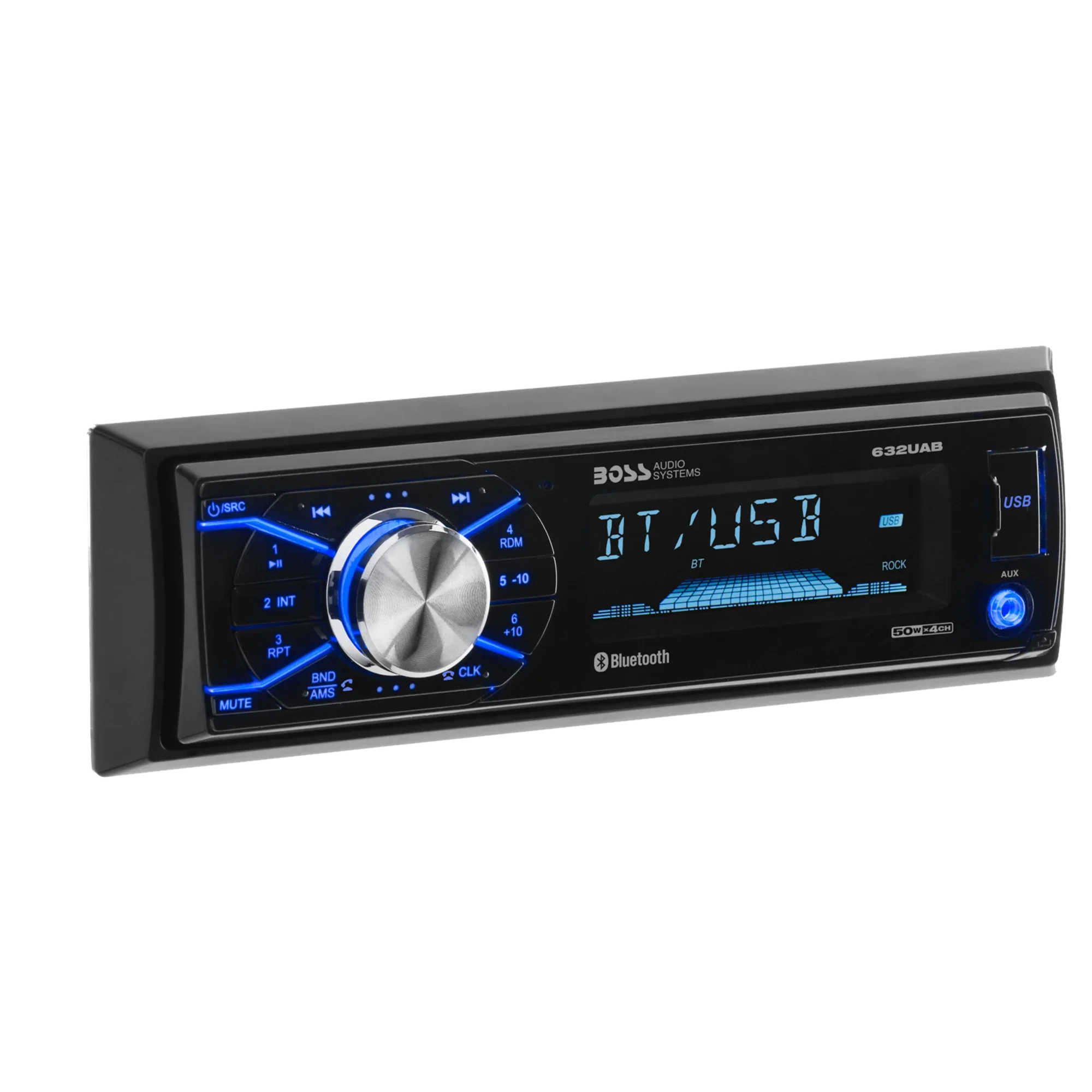 BOSS Audio Systems 632UAB Single Din Bluetoothe Audio and Calling Car Stereo