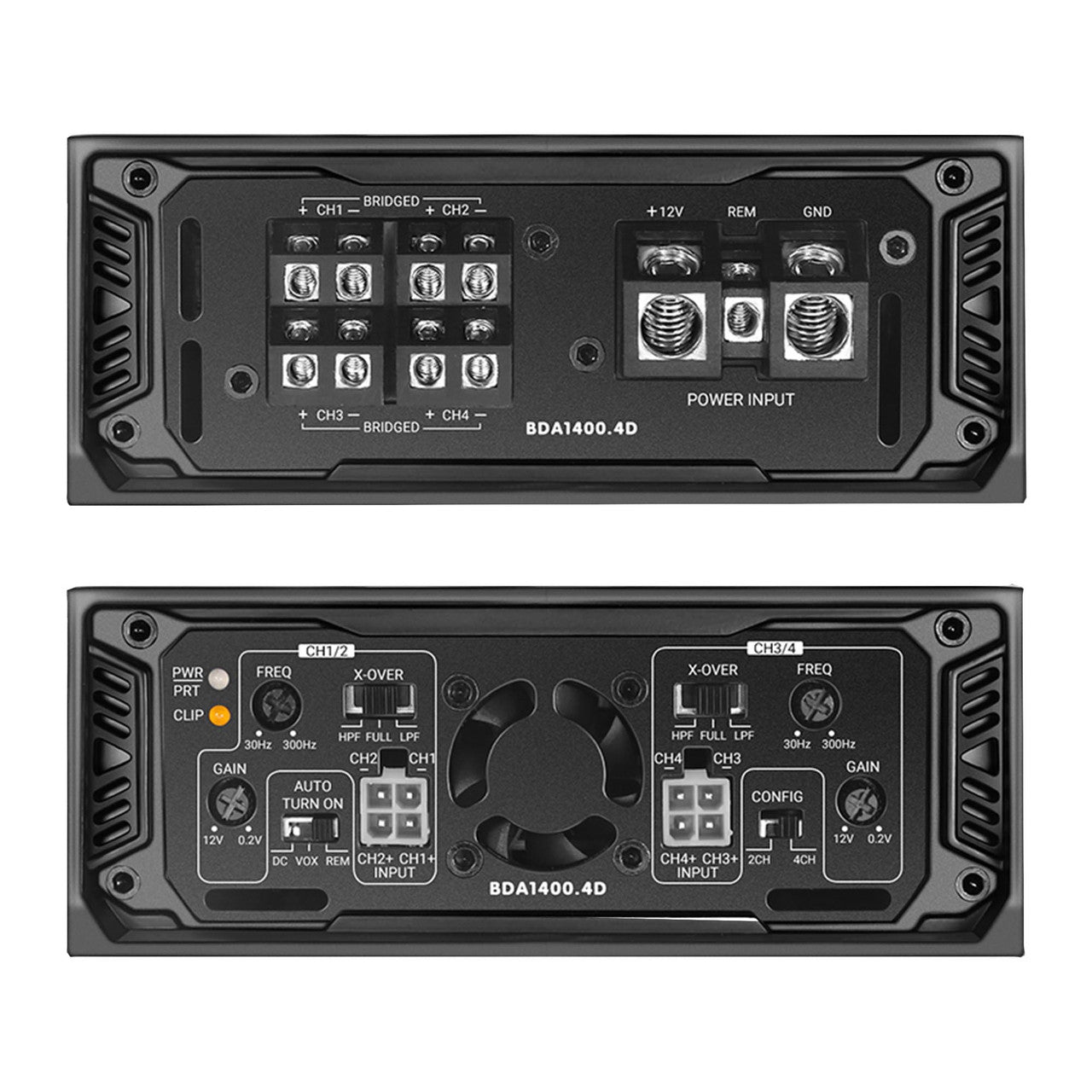 Cicada Audio BDA1400.4D - 4 Channels x 350 watts @ 2 Ohm Amplifier