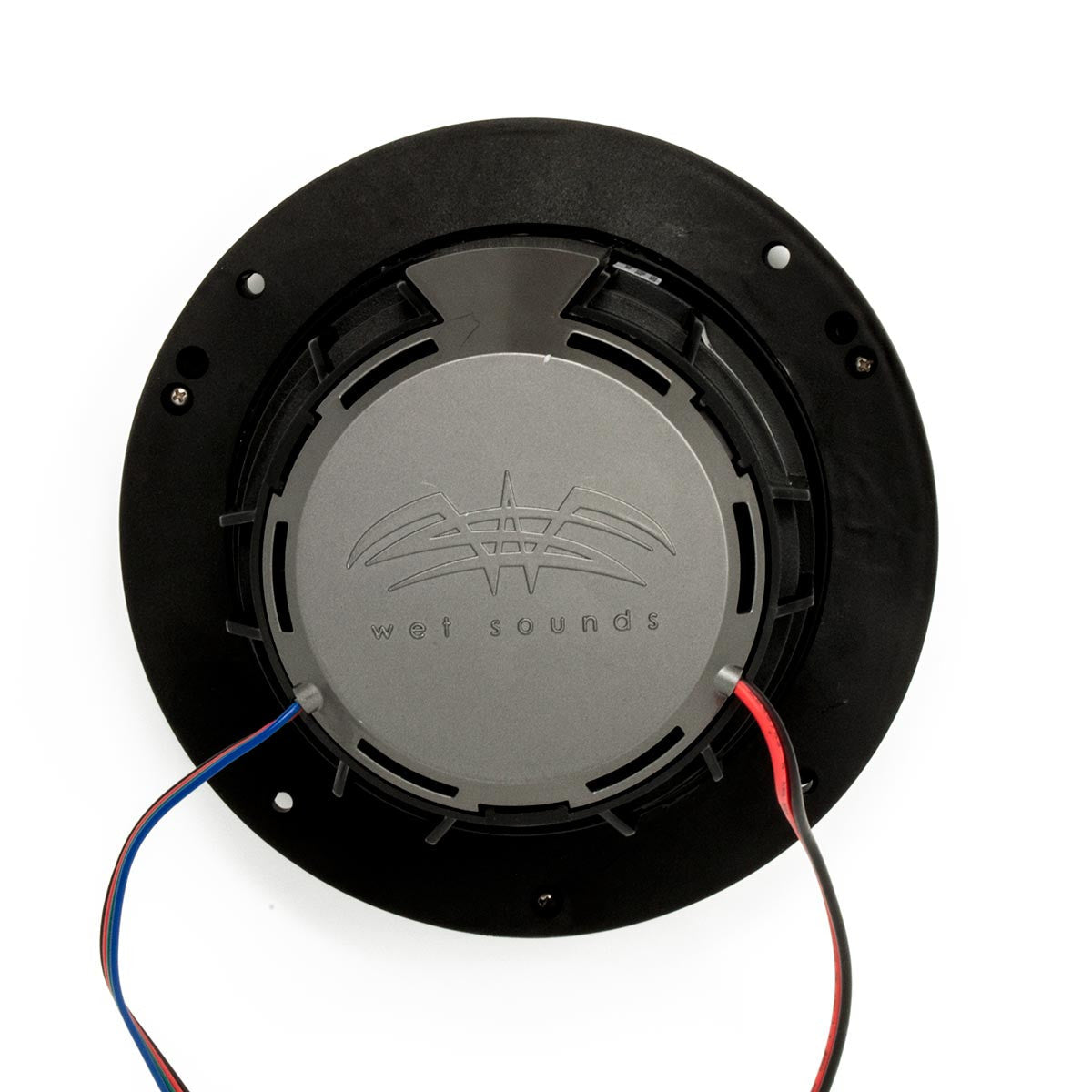Wet Sounds REVO 6-XSB-SS BlackXS / Stainless Grill 6.5 Inch Marine LED Coaxial Speakers with RGB LED Speaker Rings