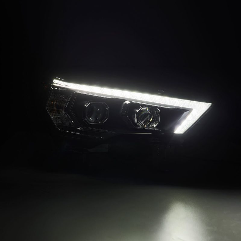 AlphaRex 14-24 Toyota 4Runner MK II LUXX-Series LED Projector Headlights Black