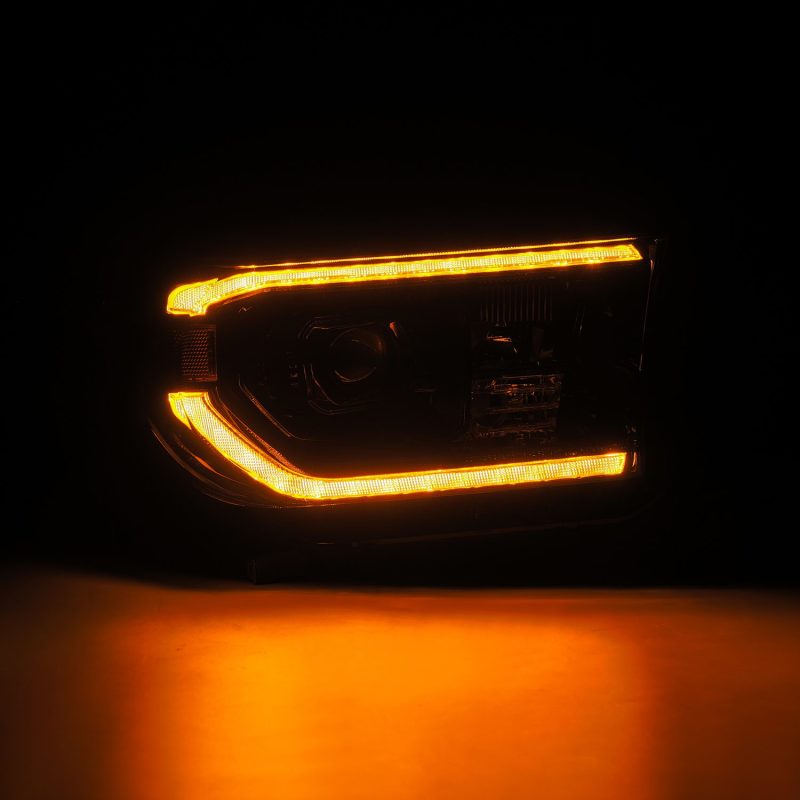 AlphaRex 07-13 Toyota Tundra/08-17 Toyota Sequoia MK II LUXX-Series LED Projector Headlights Black (With Level Adjuster)