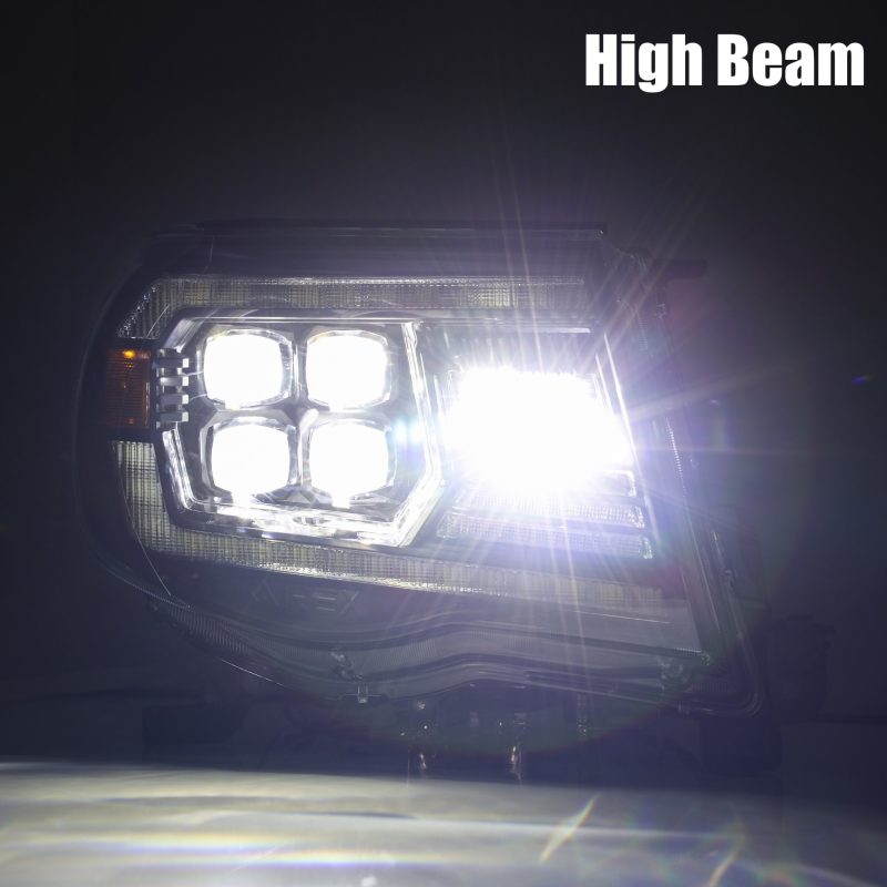 AlphaRex 05-11 Toyota Tacoma NOVA-Series LED Projector Headlights Black