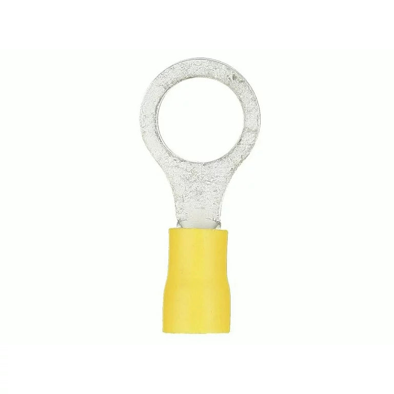 YVRT10 Yellow Vinyl Ring Terminal 12-10 Gauge #10