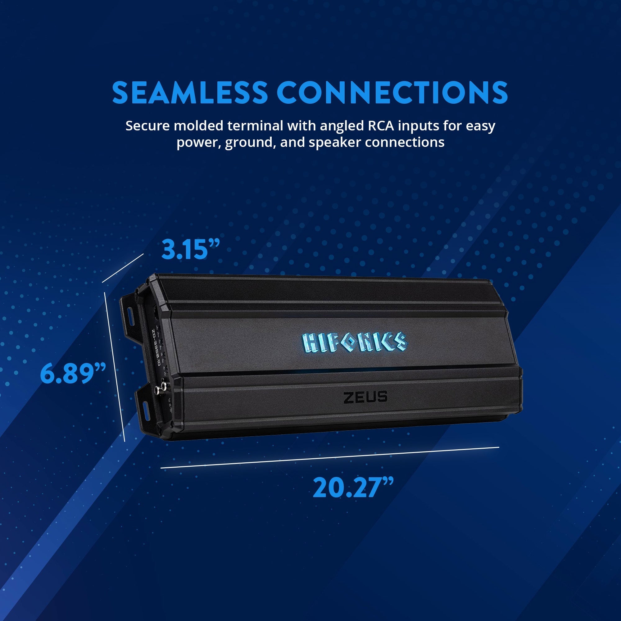 Hifonics ZD-3350.1D Zeus Delta 3350 Watt Mono Block Mobile Car Amplifier