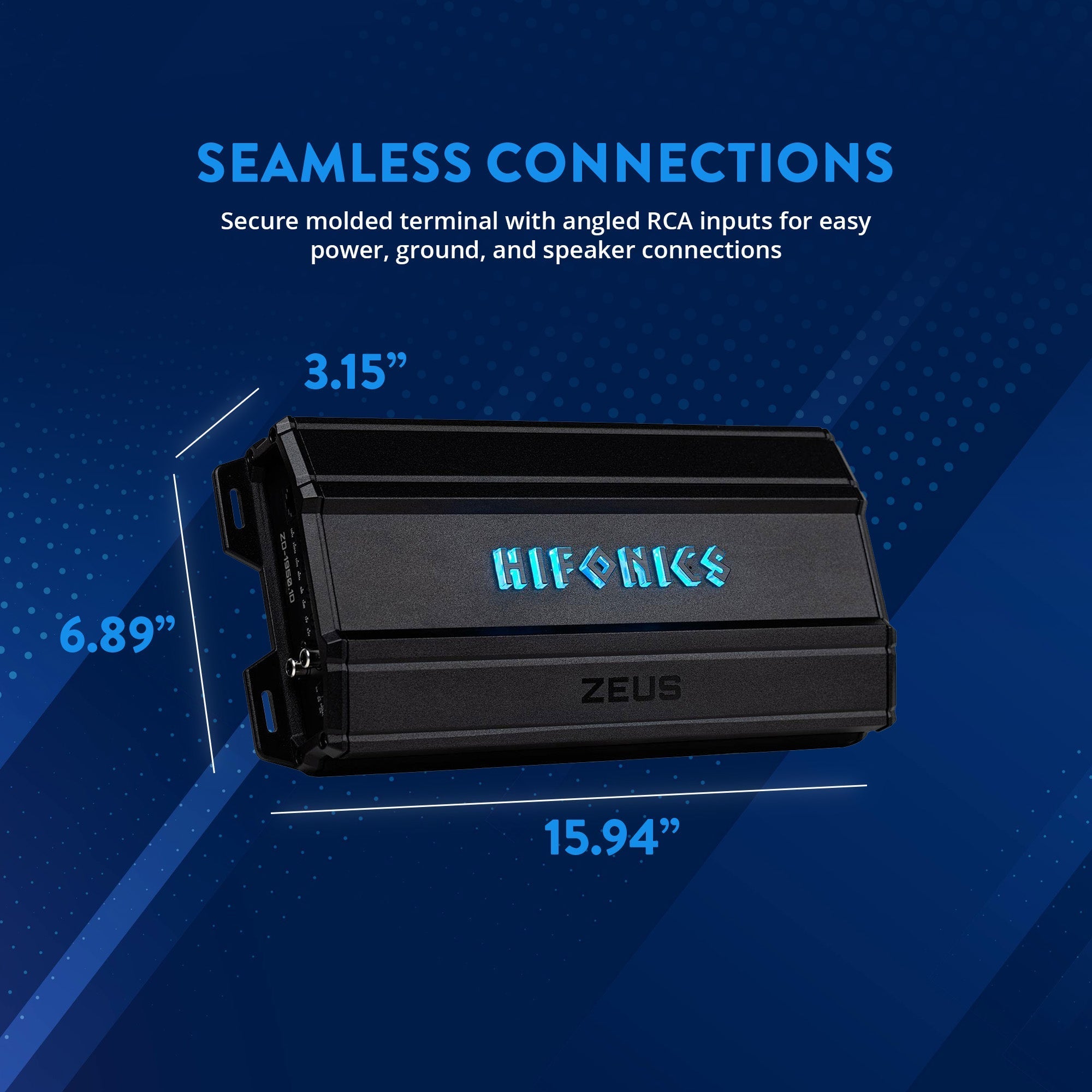 Hifonics ZD-1950.1D Zeus Delta 1950 Watt Mono Block Mobile Car Amplifier