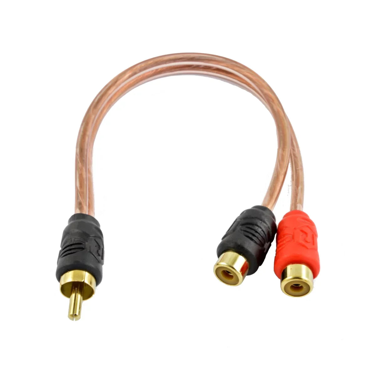 Raptor RCA600-Y2 6-inch Gold Male to 2 Female RCA Y Adapter Audio Cable