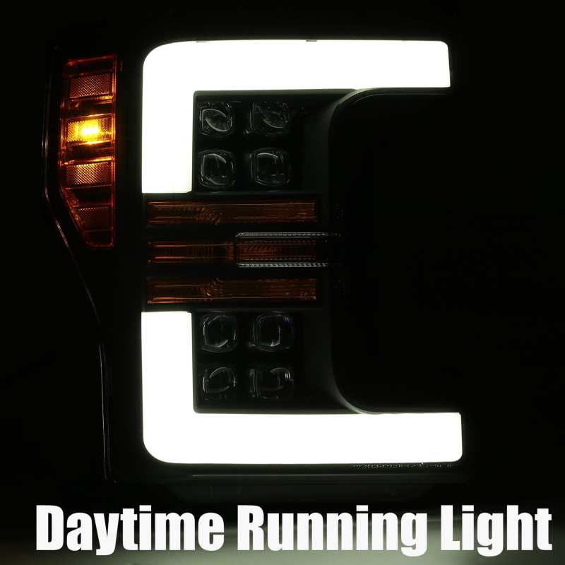 AlphaRex 17-19 Ford Super Duty NOVA-Series LED Projector Headlights Chrome