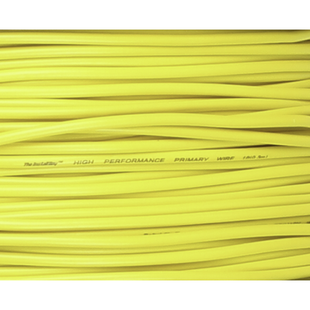 The Install Bay PWYL18500 Yellow 18 Gauge 500' Feet Stranded Primary Wire Cable