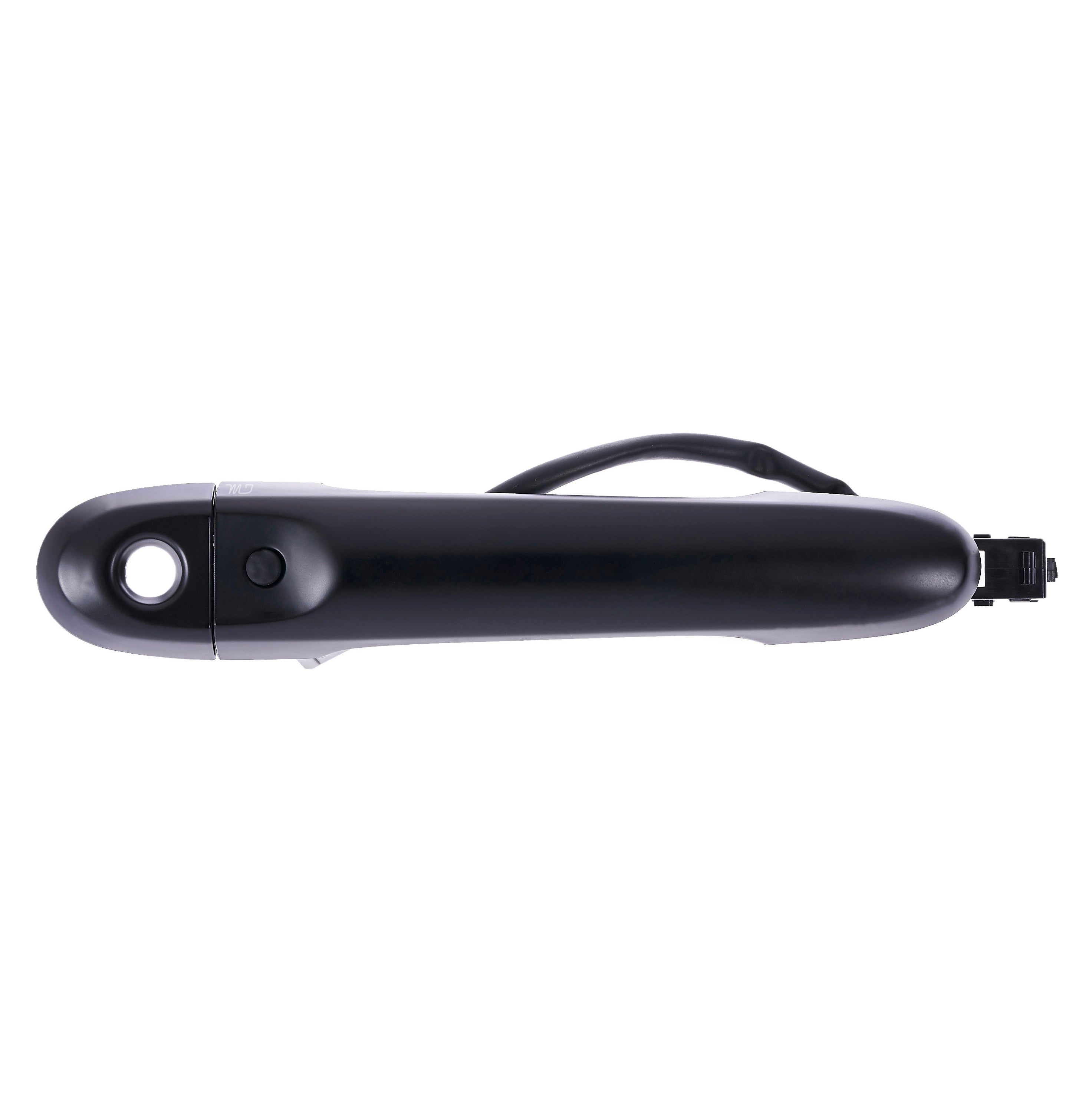 Nissan Cube (2009-2014) [w/ Smart Entry System], Juke (2011-2015) Black Replacement Exterior Door Handle Front Left Driver Side w/ Keyhole Cover