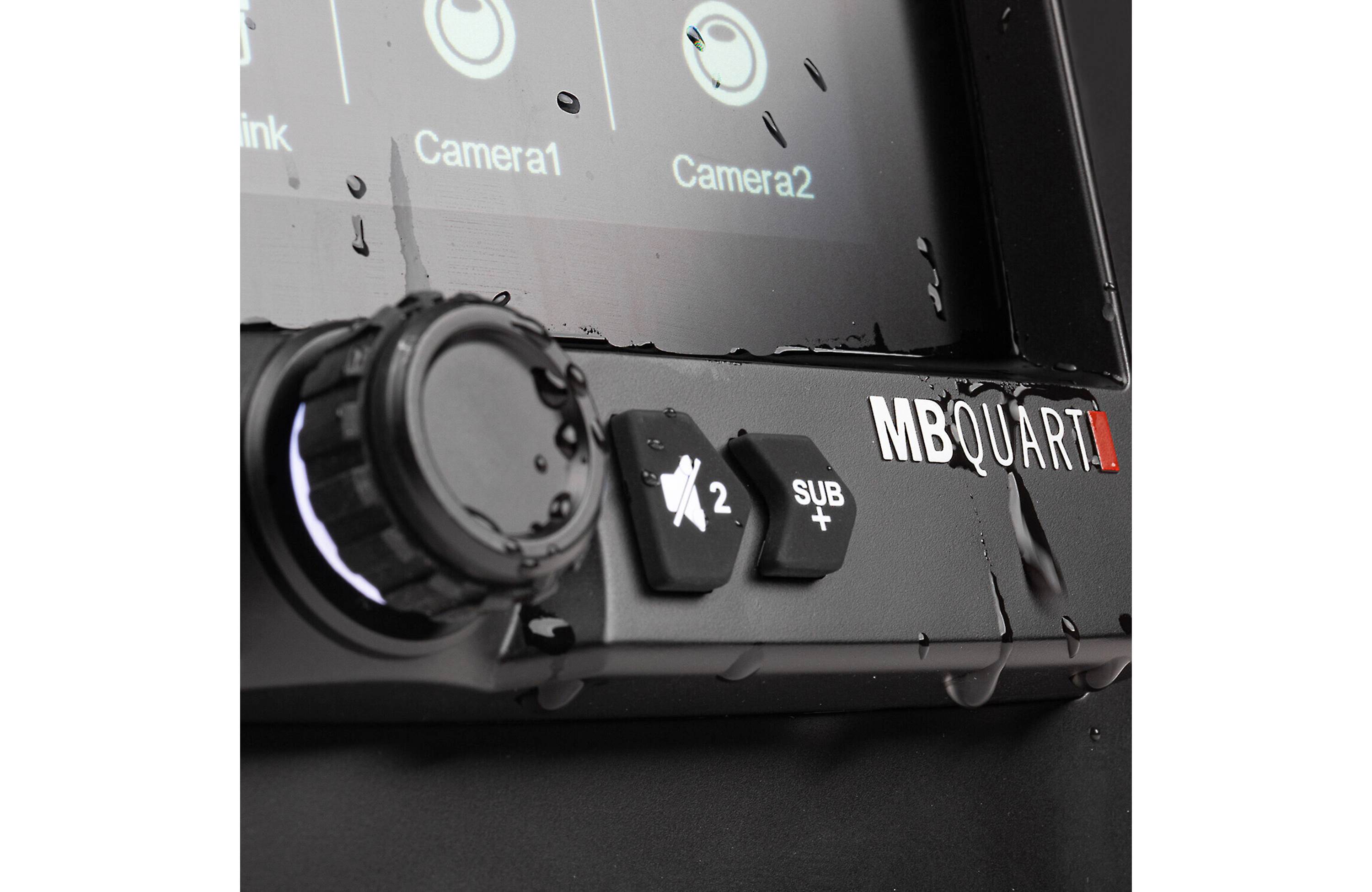 MB Quart GMR7V1 2-zone marine digital media receiver with Bluetooth and CarPlay control