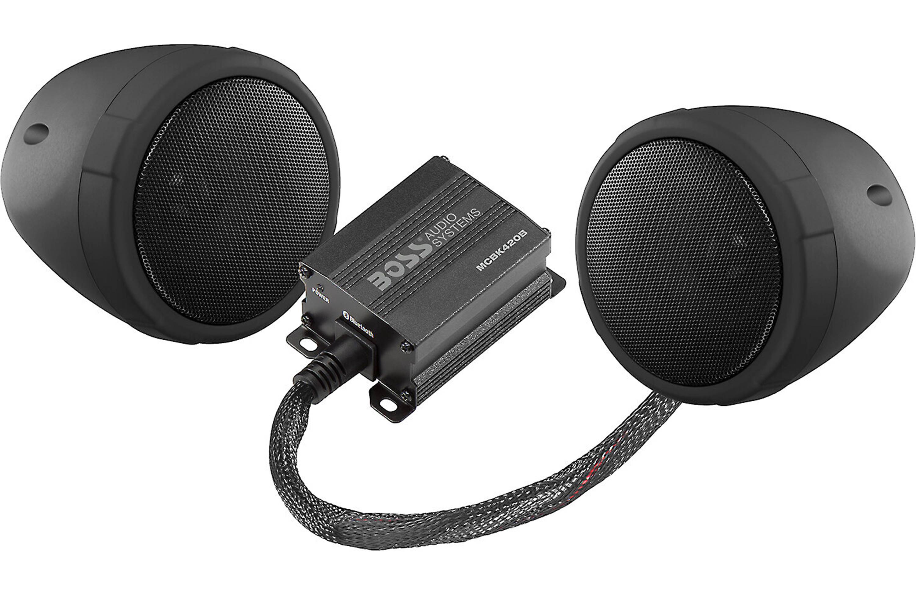 BOSS Audio MCBK420B All-terrain Bluetooth speaker pods and amplifier system (Black)