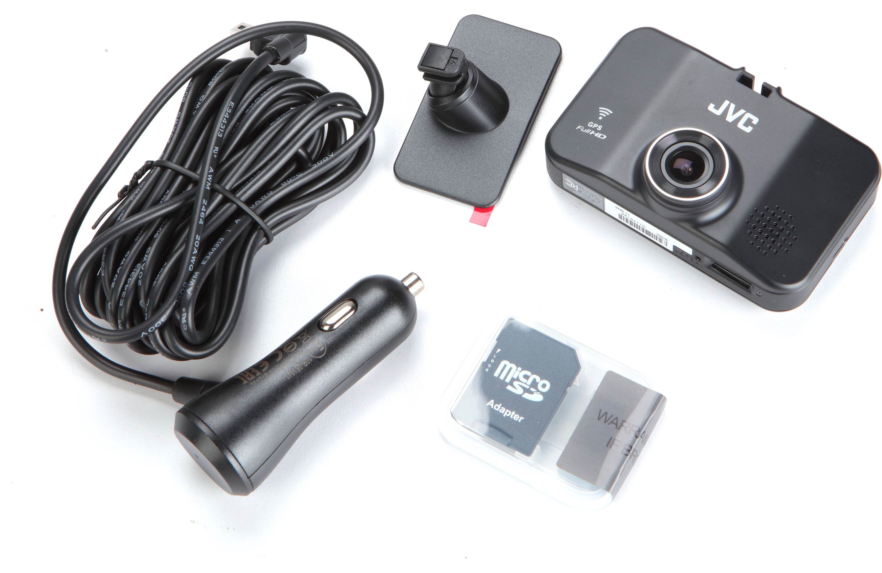 JVC KV-DR305W HD dash cam with 2.7
