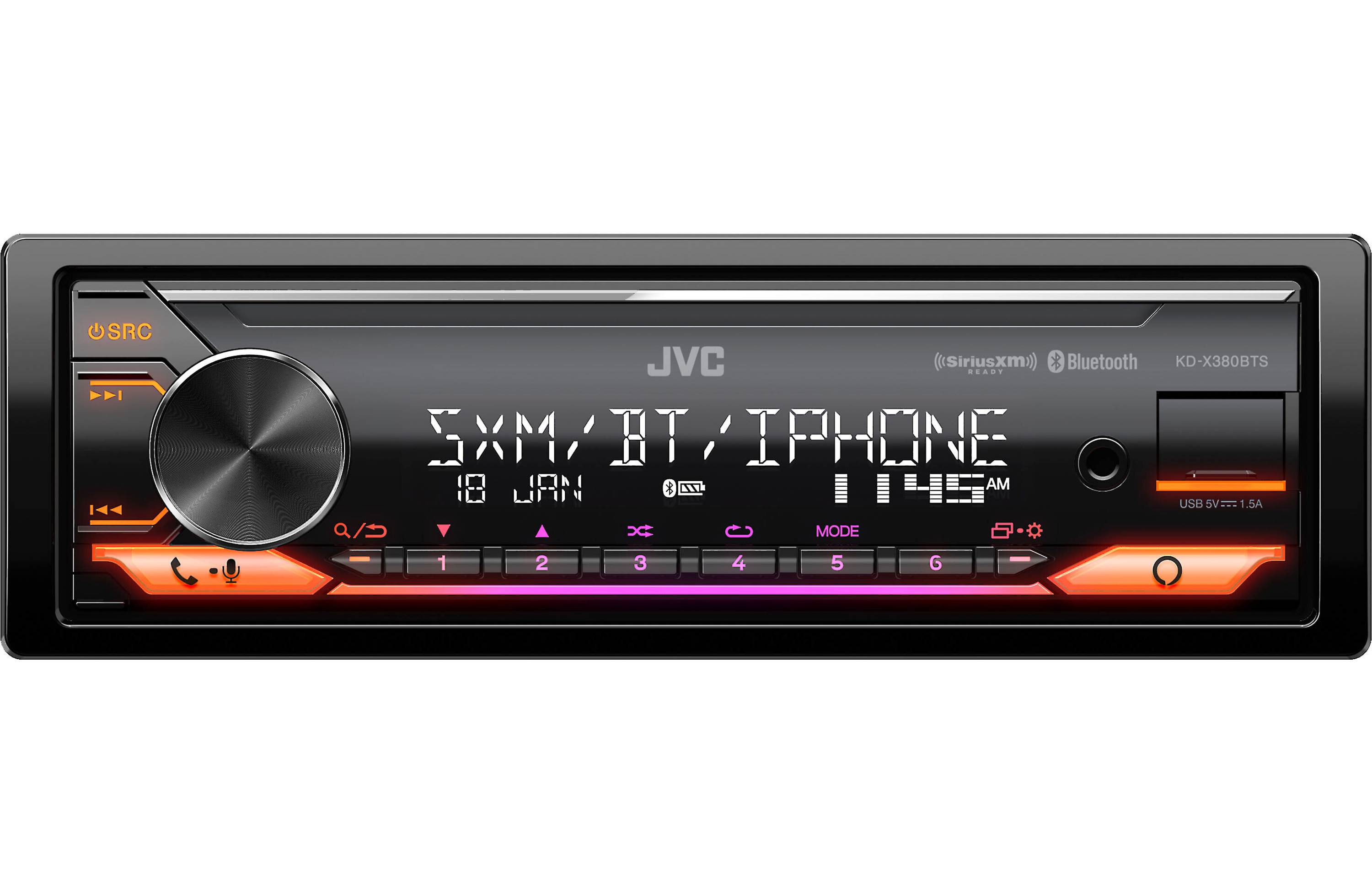 JVC KD-X380BTS Digital media receiver (does not play discs)