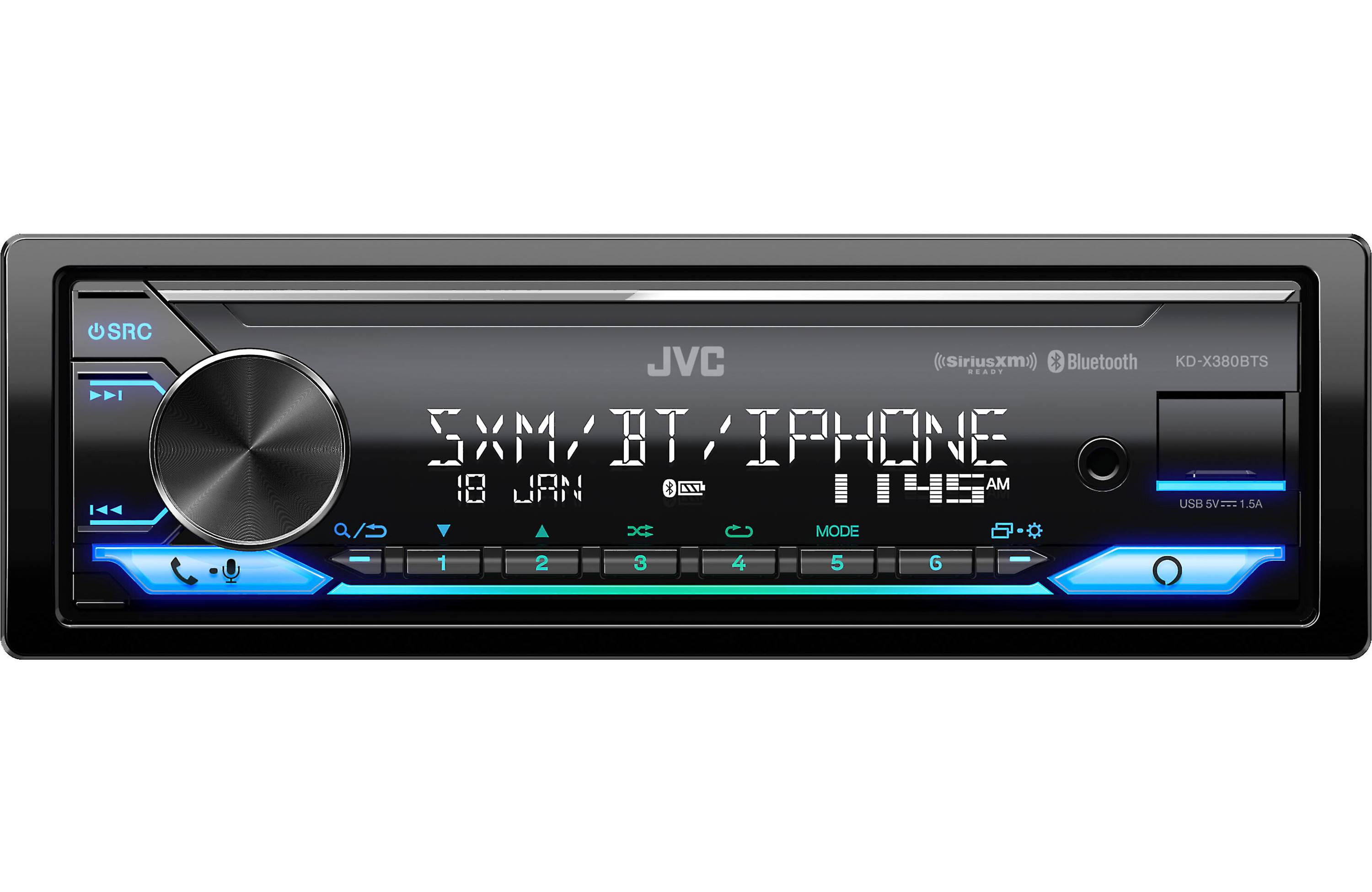 JVC KD-X380BTS Digital media receiver (does not play discs)