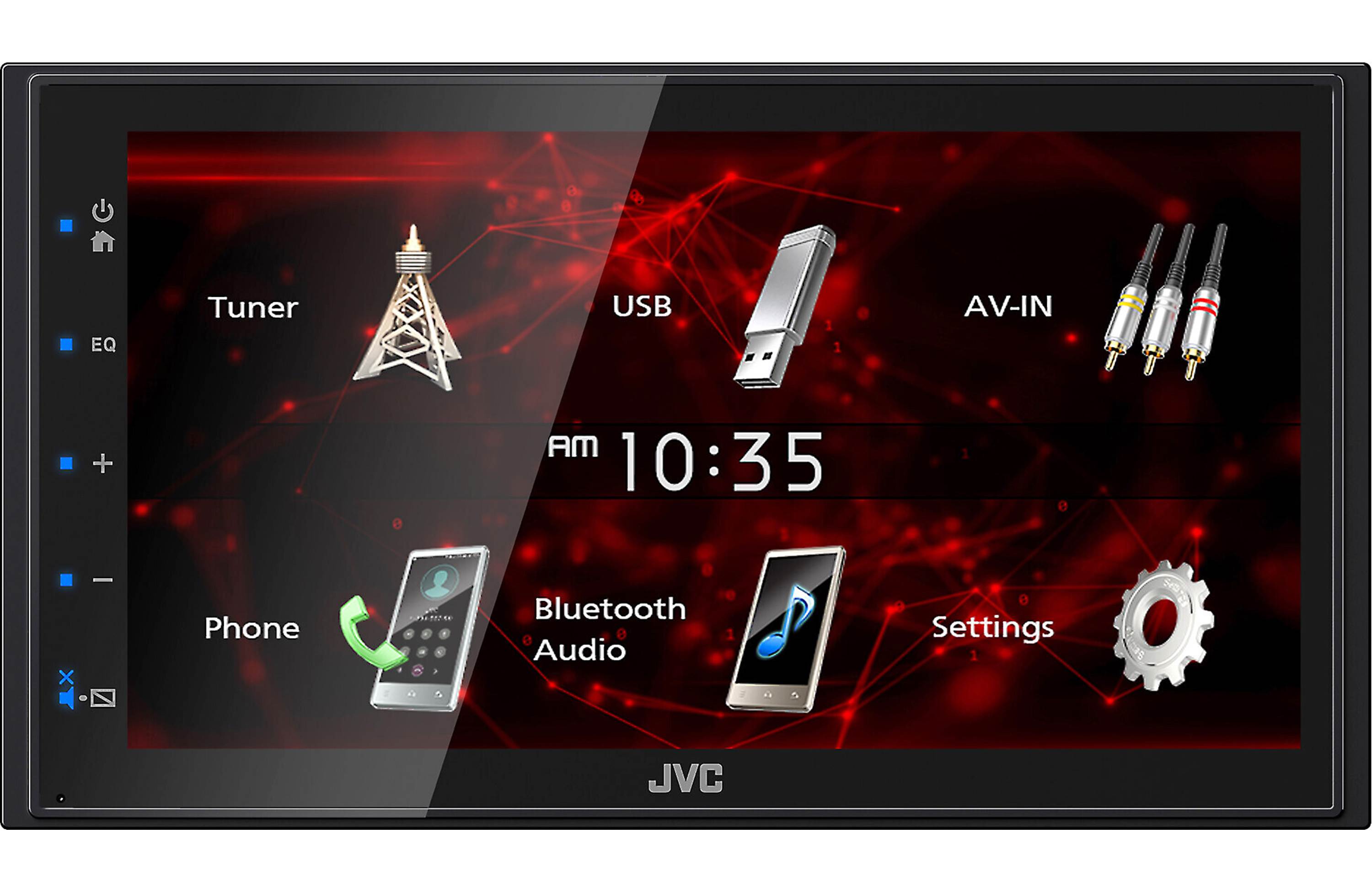 JVC KW-M180BT 6.8″ Media Receiver w/ USB Mirroring, USB, BT