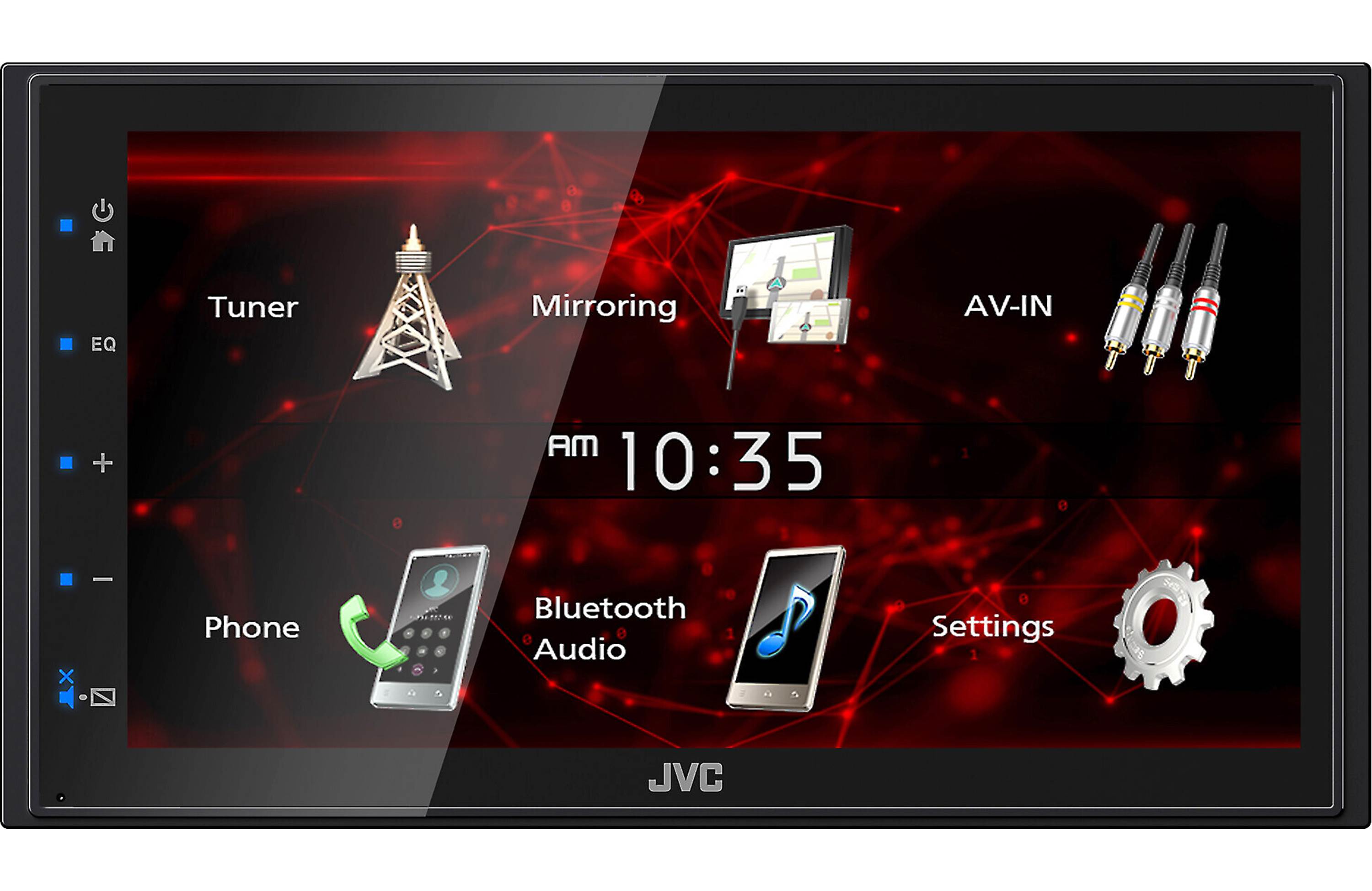 JVC KW-M180BT 6.8″ Media Receiver w/ USB Mirroring, USB, BT