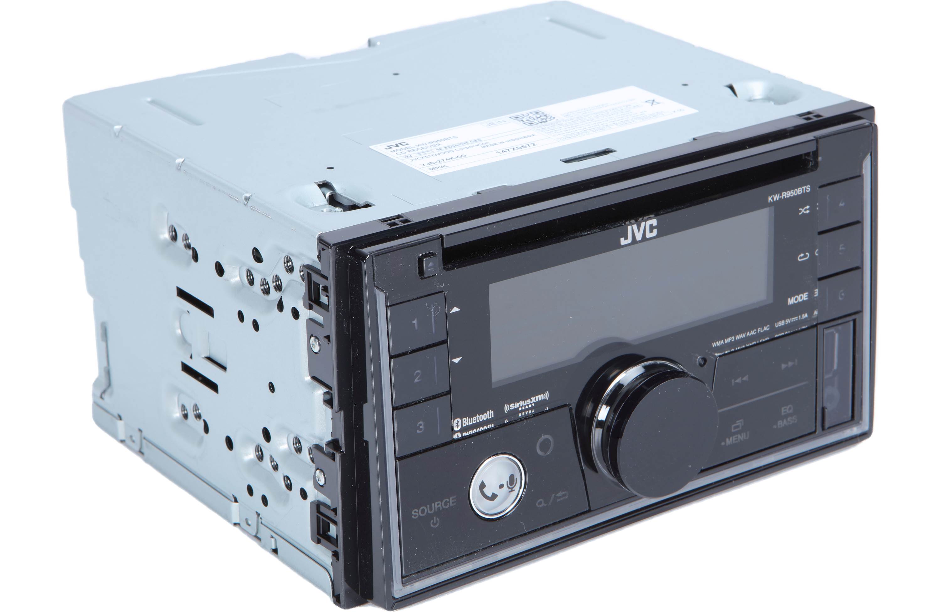 JVC KW-R950BTS DDIN CD Receiver w/ Aux, USB & Bluetooth