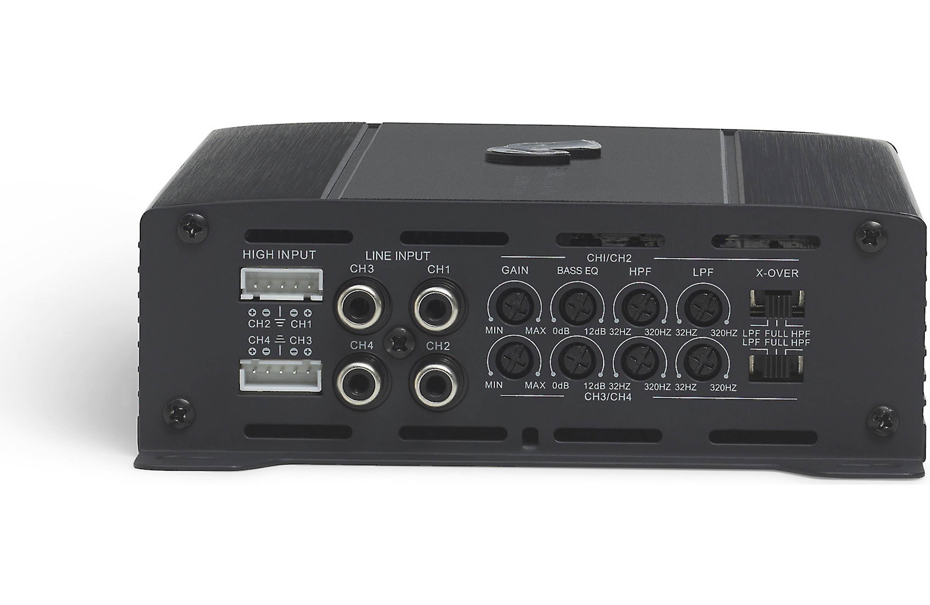 Infinity Primus 6004a Compact 4-channel car amplifier — 60 watts RMS x 4